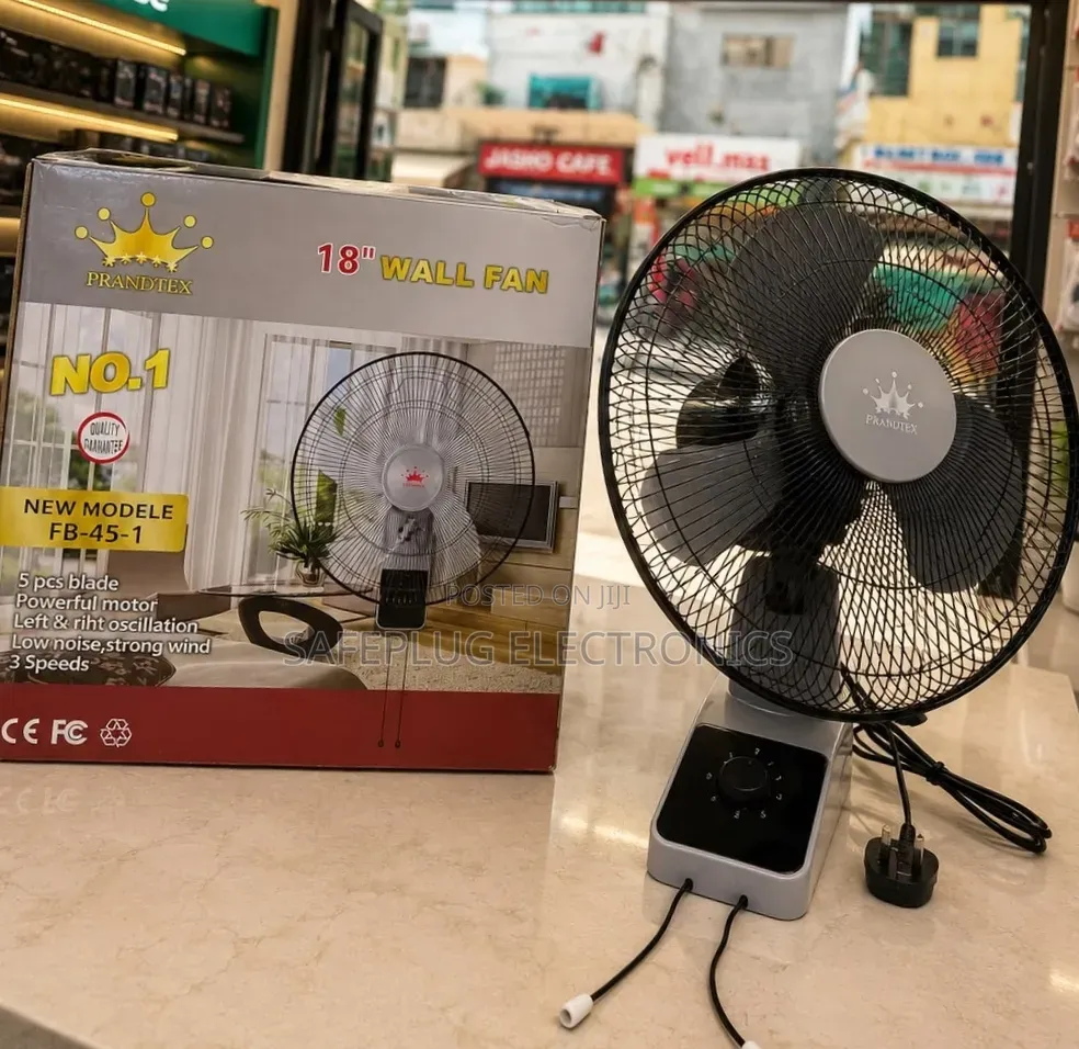18 Inch Wall Fan With Remote Control – Powerful Airflow