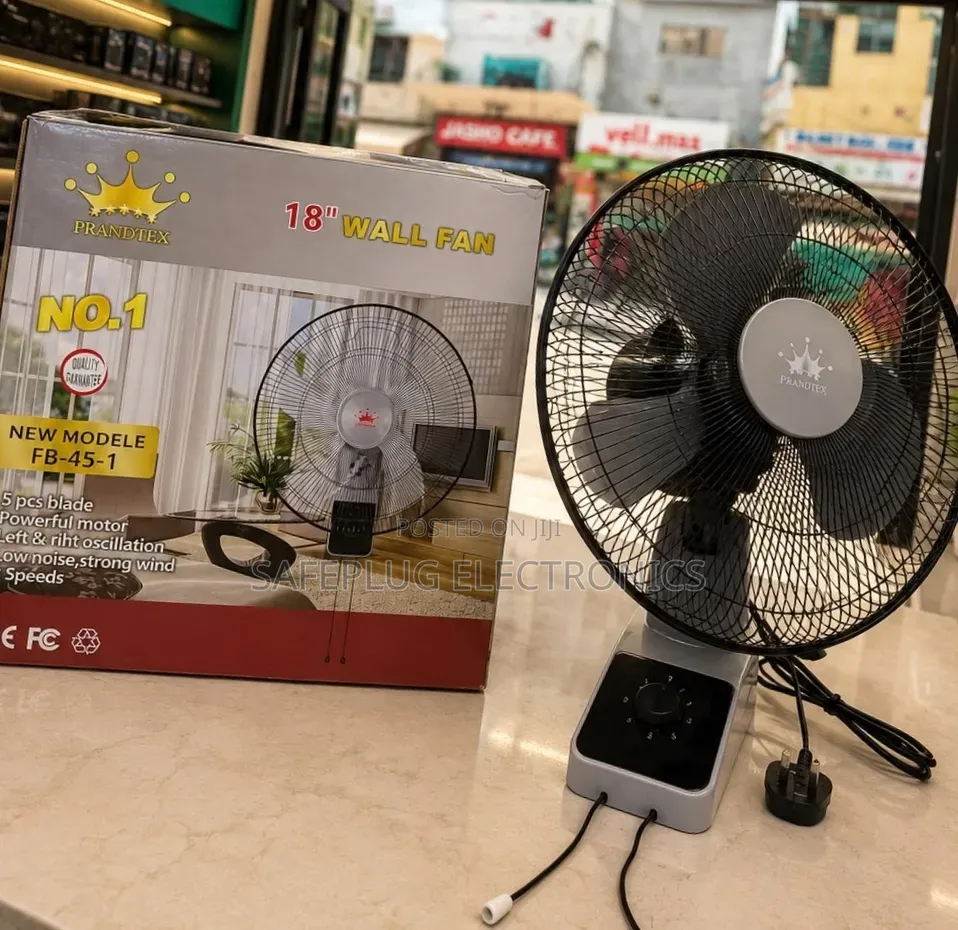 18 Inch Wall Fan With Remote Control – Powerful Airflow