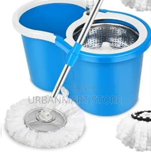 360 Degree Spin Mop With Stainless Steel Bucket