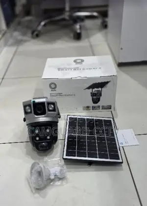 V380 4G Solar Powered Dual Lens PTZ Security Camera With Solar Panel