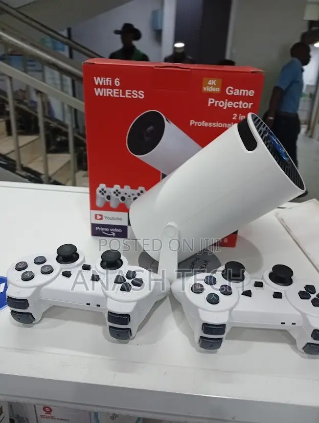 Smart Android Projector Hy 300 With Gaming Controllers