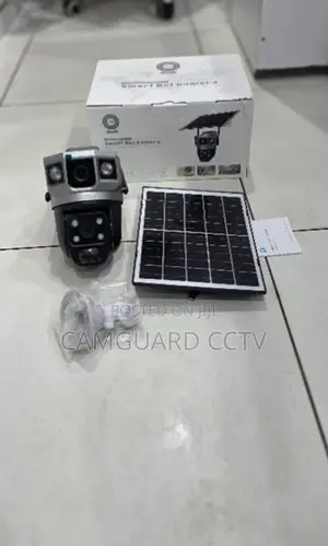 Smart Net Camera 4G SIM Card Dual Lens Dual Screen Solar Outdoor CCTV