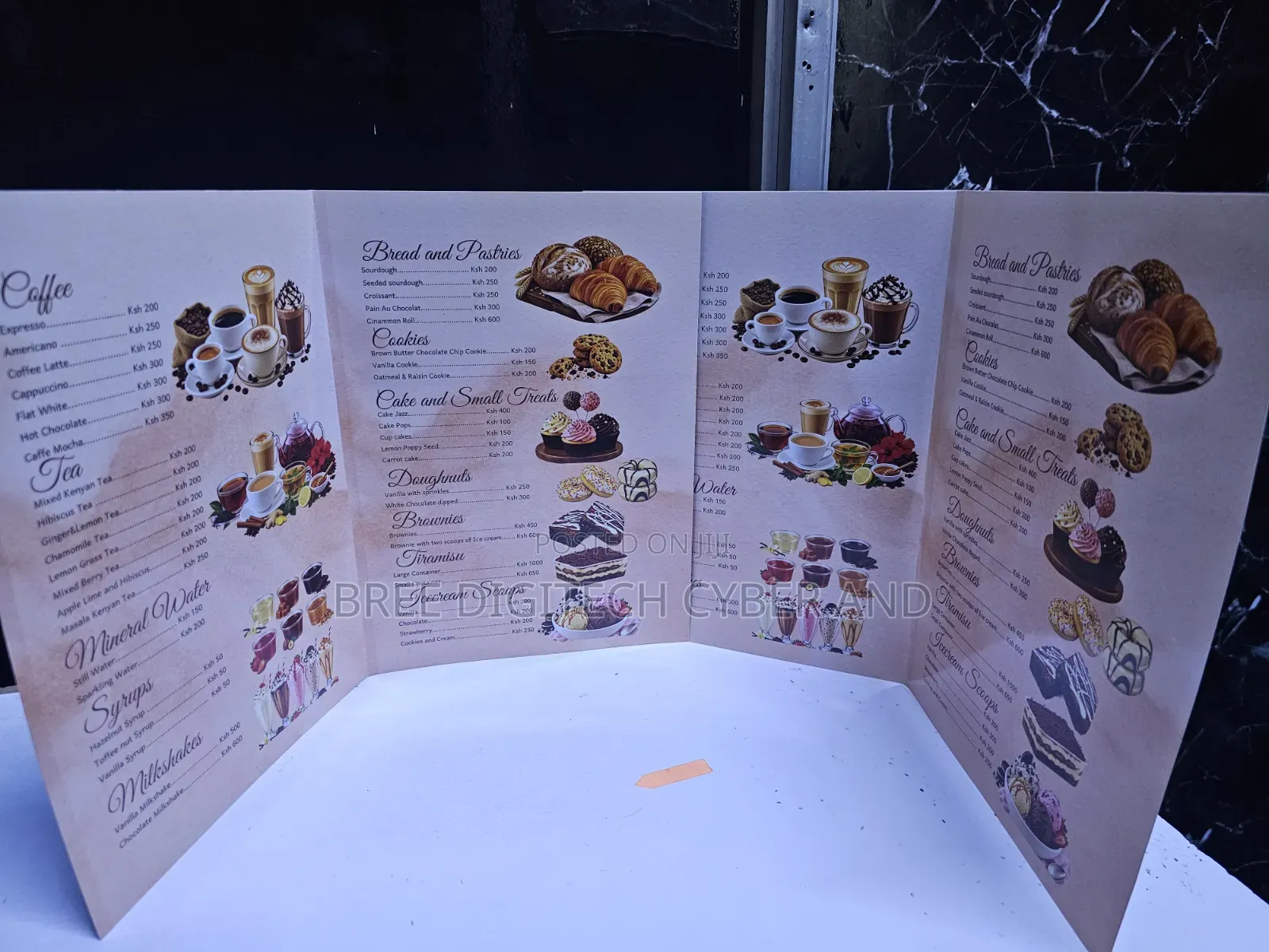 Table Menu Booklet Printing