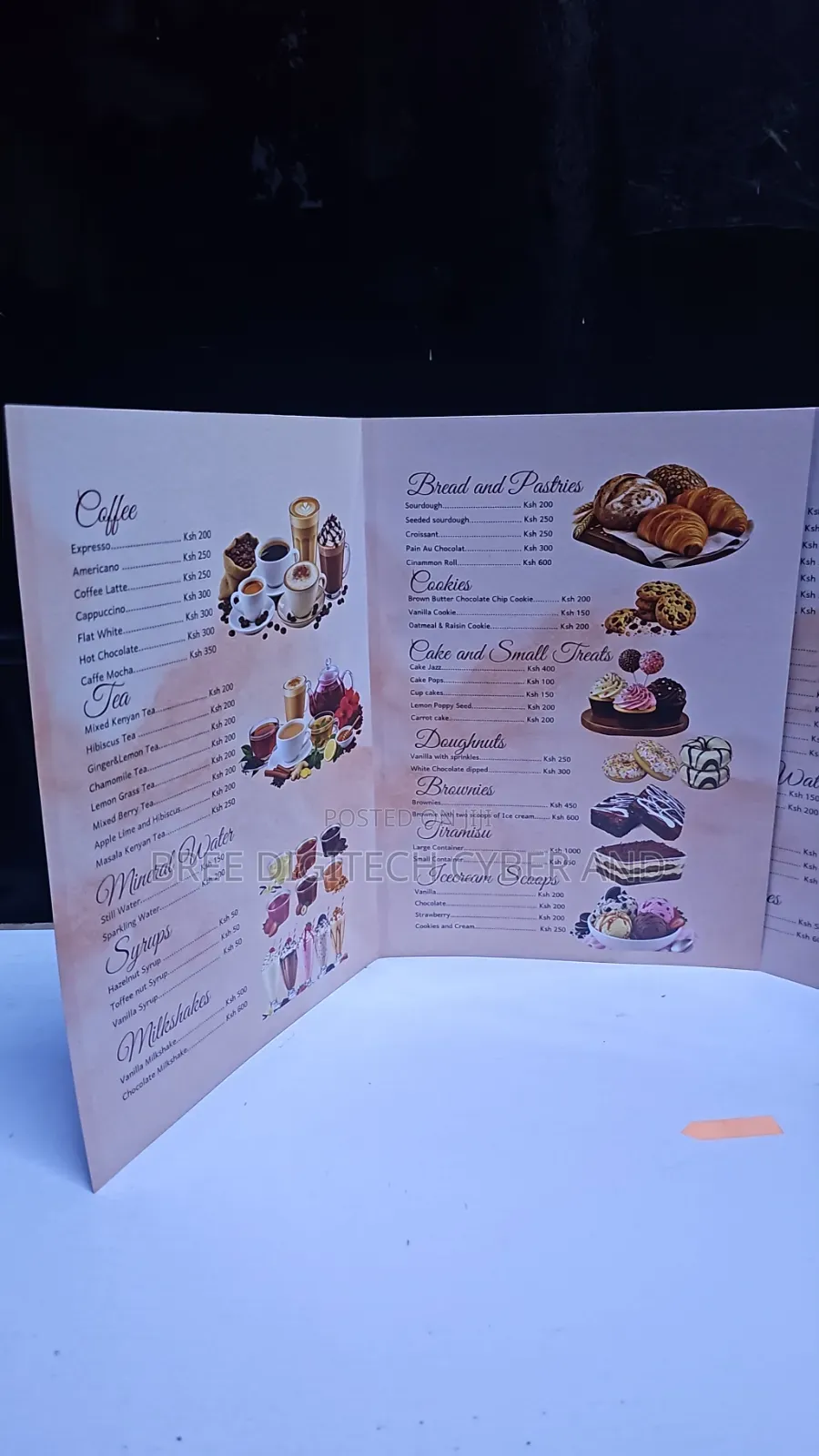 Table Menu Booklet Printing