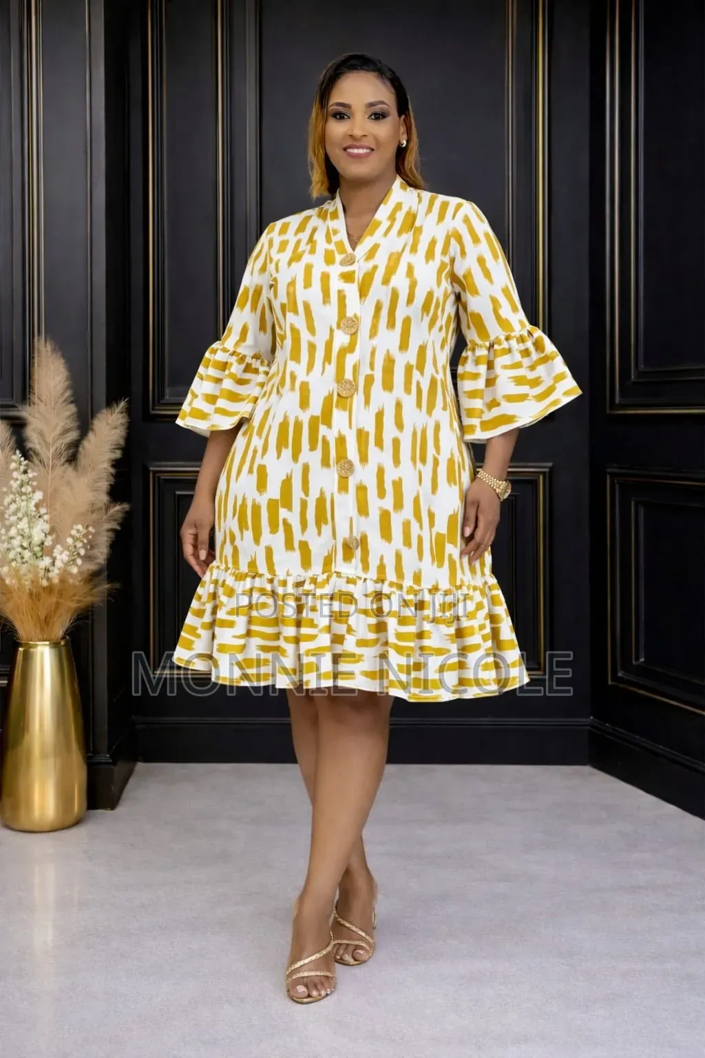 Laura Design Semi Turkey Classy Shift Dress