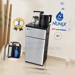Nunix A1 Hot Normal Water Dispenser – Bottom Loading Black/Silver