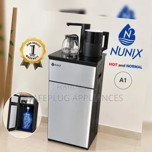 Nunix A1 Hot Normal Water Dispenser – Bottom Loading Black/Silver