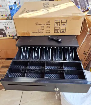 POS Cash Drawer Box With 5-Tray –Secure Lockable Cash Storage Drawer