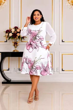 Trendy Fashion Floral-White Shift Dress