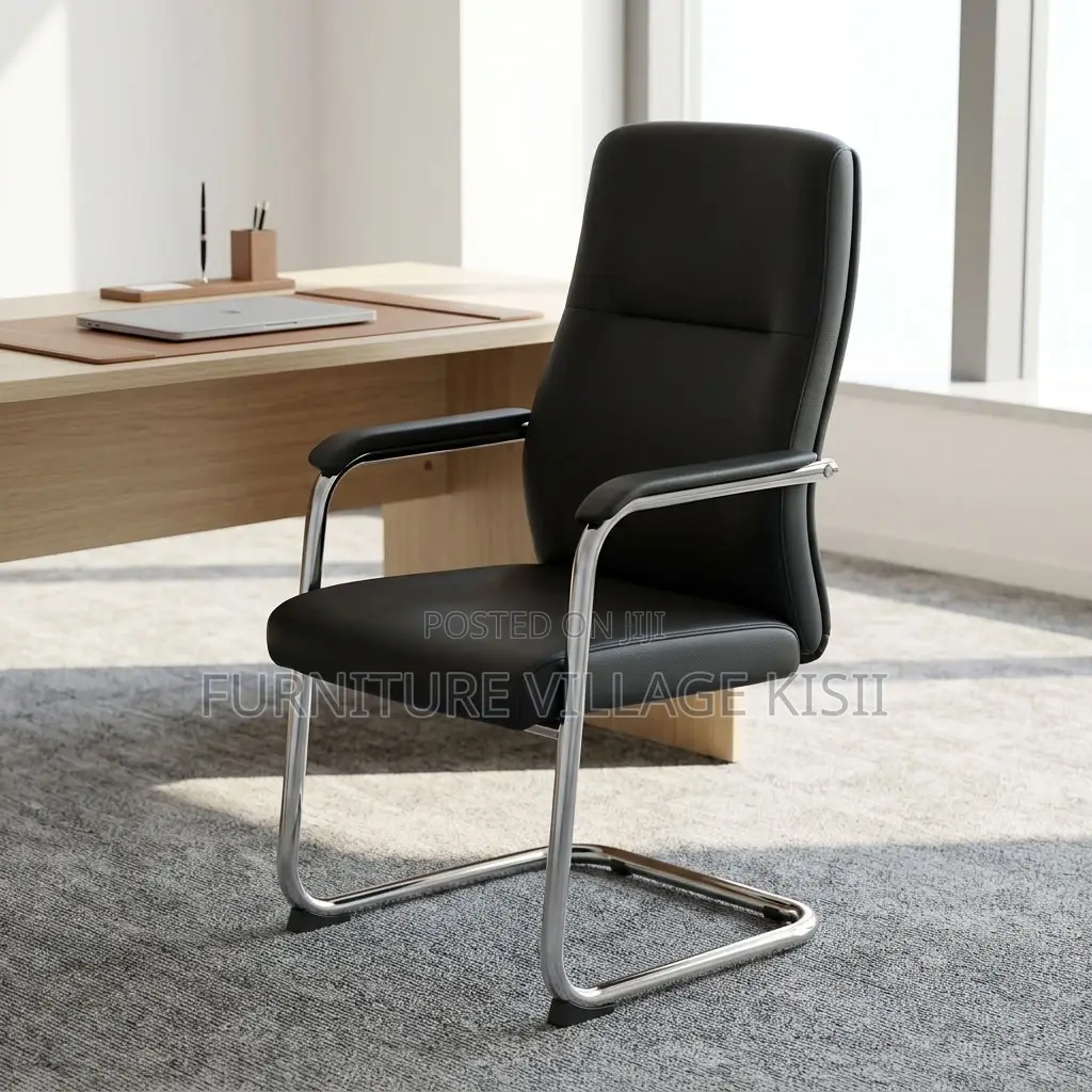 Leather Visitor Office Seat