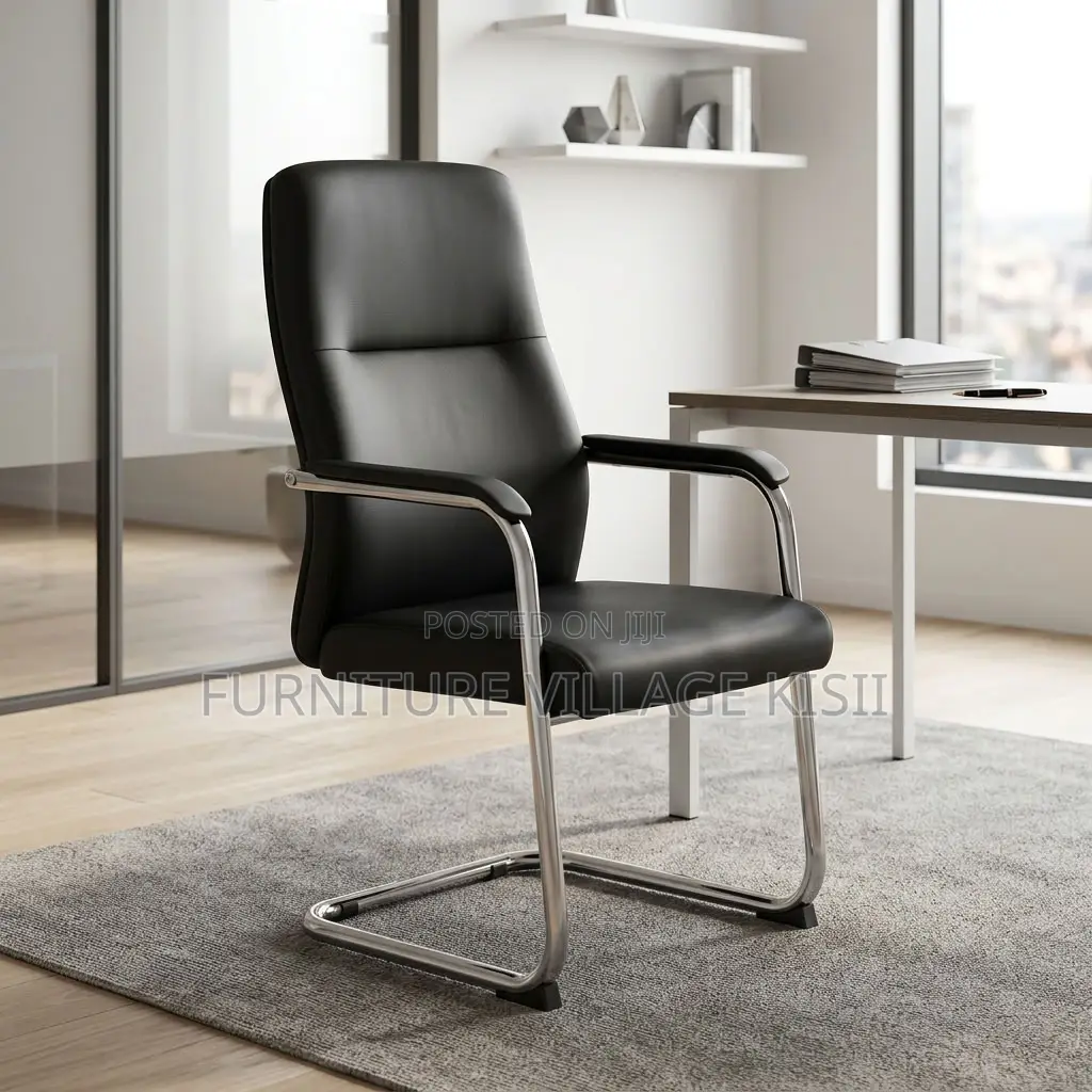 Leather Visitor Office Seat