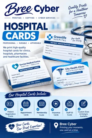 Hospital Cards Printing