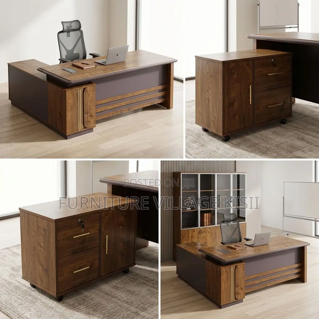 1.8m Desk + Cabinet Office Combo