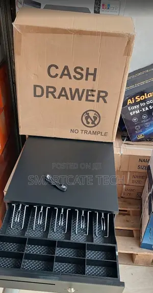 5-Slot Automatic Cash Drawer for Shops, Offices, and Supermarkets