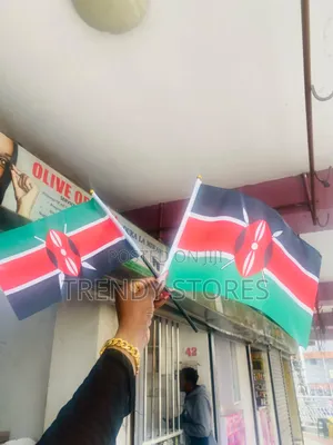 Handheld Kenyan Flag