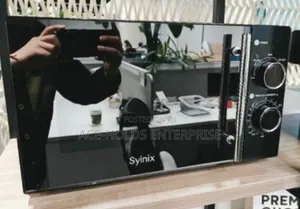 Syinix 20 Litres Manual Microwave (Black) With Defrost Function