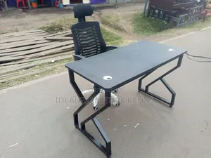 Modern Folding Desk With High Back Office Chair