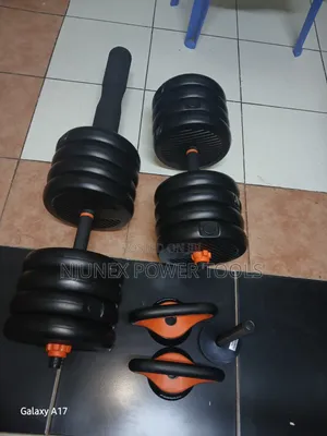 30kg 6-in-1 Adjustable Dumbbell Kettlebell and Barbell Weight Lifting