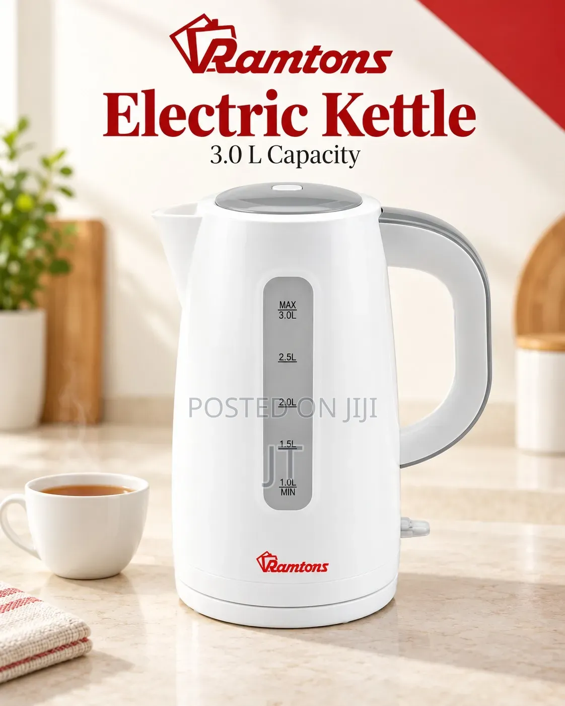Ramtons 3.0 L Electric Kettle (Model RM/567)