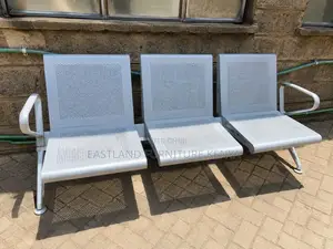 Silver Metal Waiting Bench