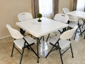 4-Seater Dinning Plastic Folding Chairs