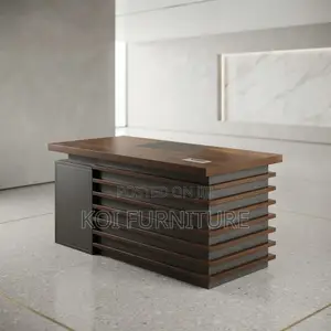 Office Desk; 1.4 Meters Proffesional Golden Home Office Ideal Desk