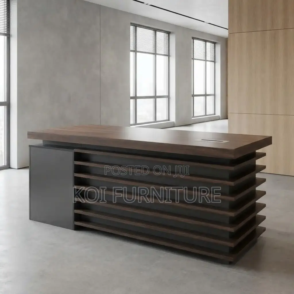Office Desk; 1.4 Meters Proffesional Golden Home Office Ideal Desk