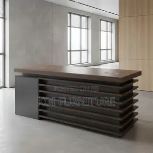 Office Desk; 1.4 Meters Proffesional Golden Home Office Ideal Desk