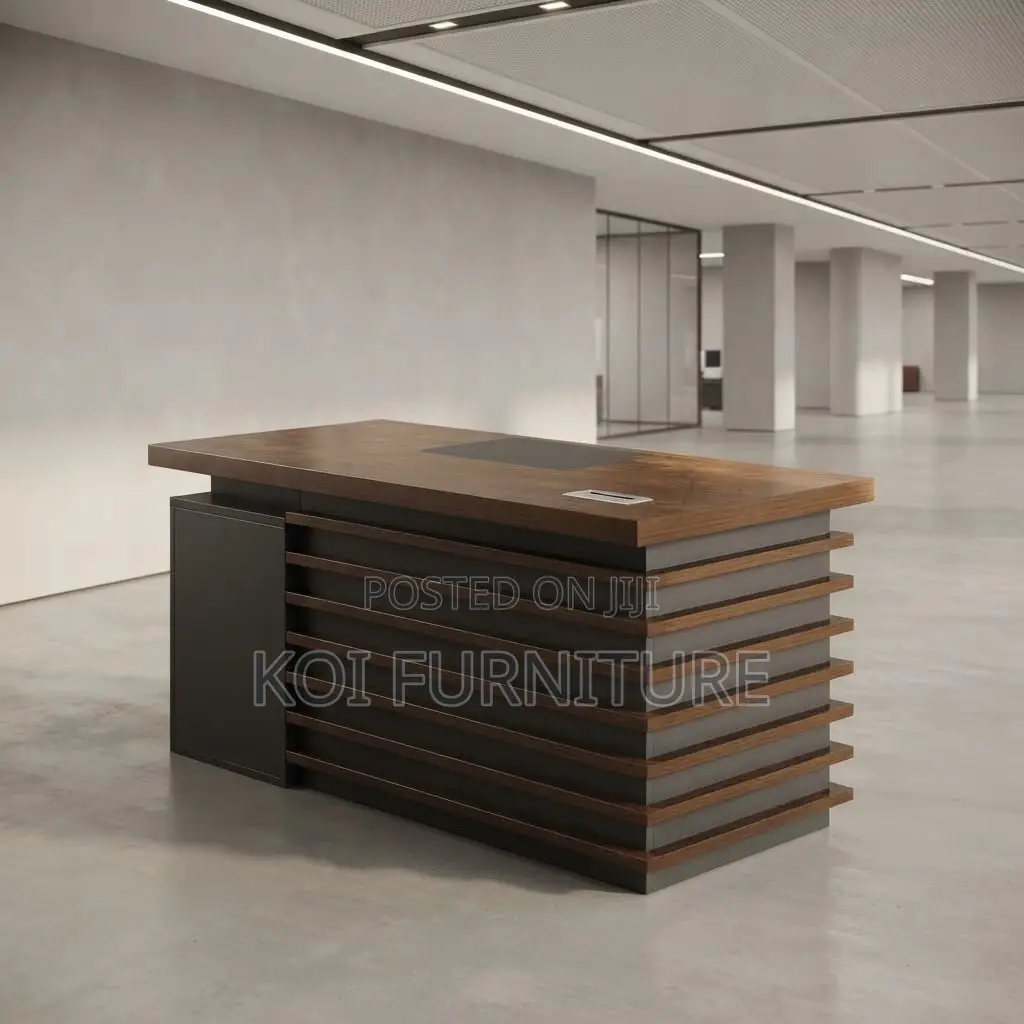 Office Desk; 1.4 Meters Proffesional Golden Home Office Ideal Desk