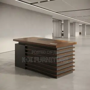 Office Desk; 1.4 Meters Proffesional Golden Home Office Ideal Desk