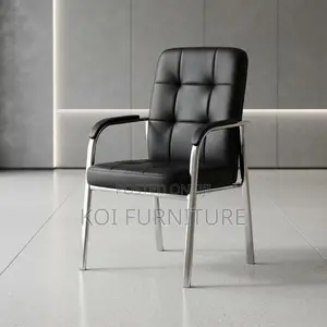 Office Chairs; Padded Leather Visitor Reception Chair