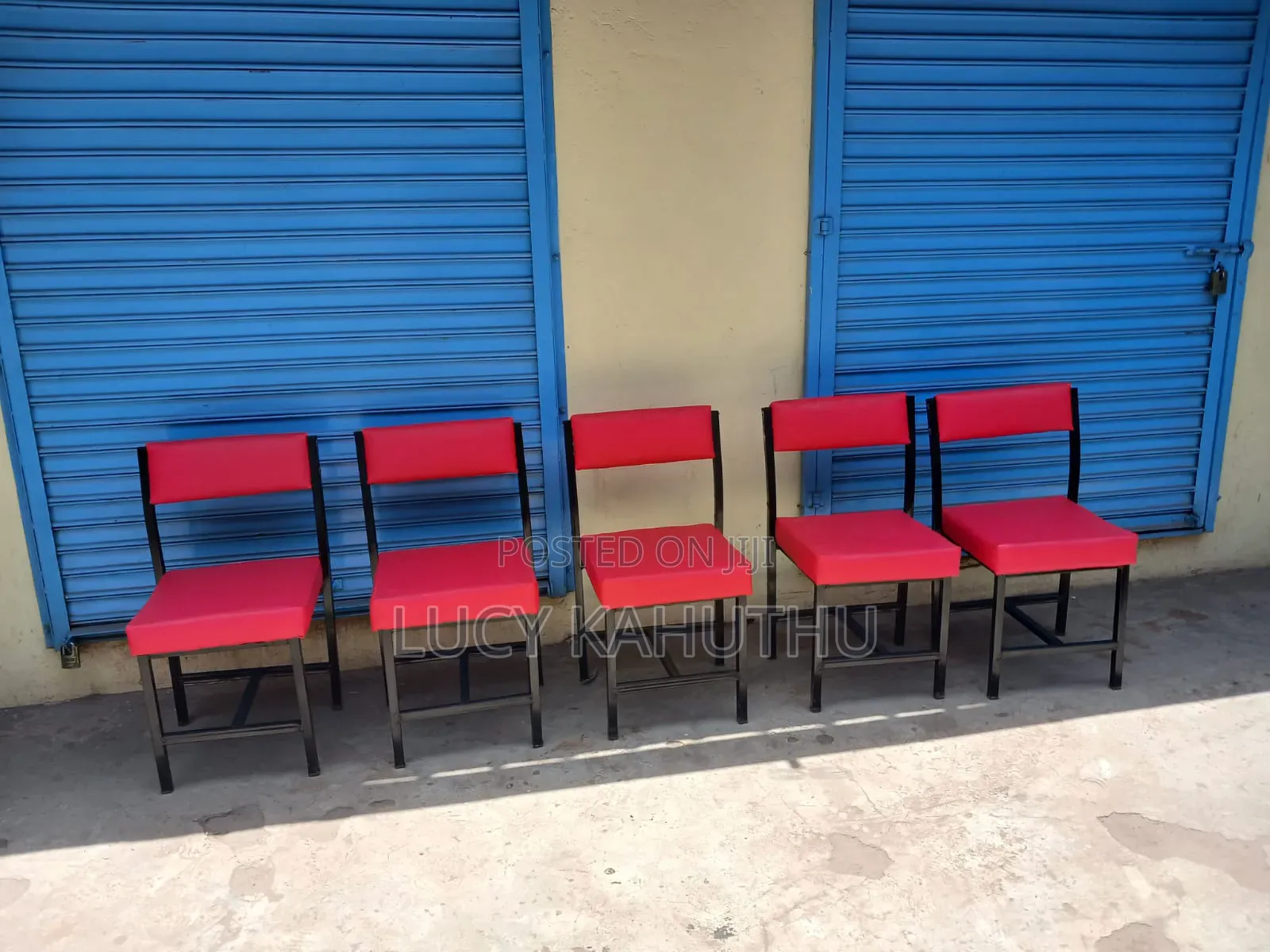 Red Carina Chairs With Support Under