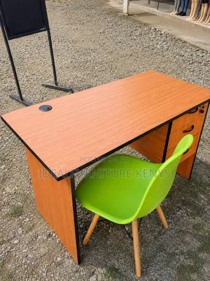 Cherry Brown Executive Office Desk With Chair