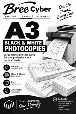 A3 Black and White Photocopies