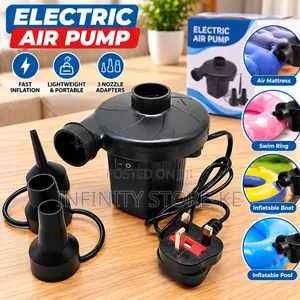 Powerful Electric Air Pump Inflator for Mattresses Swimming Pools