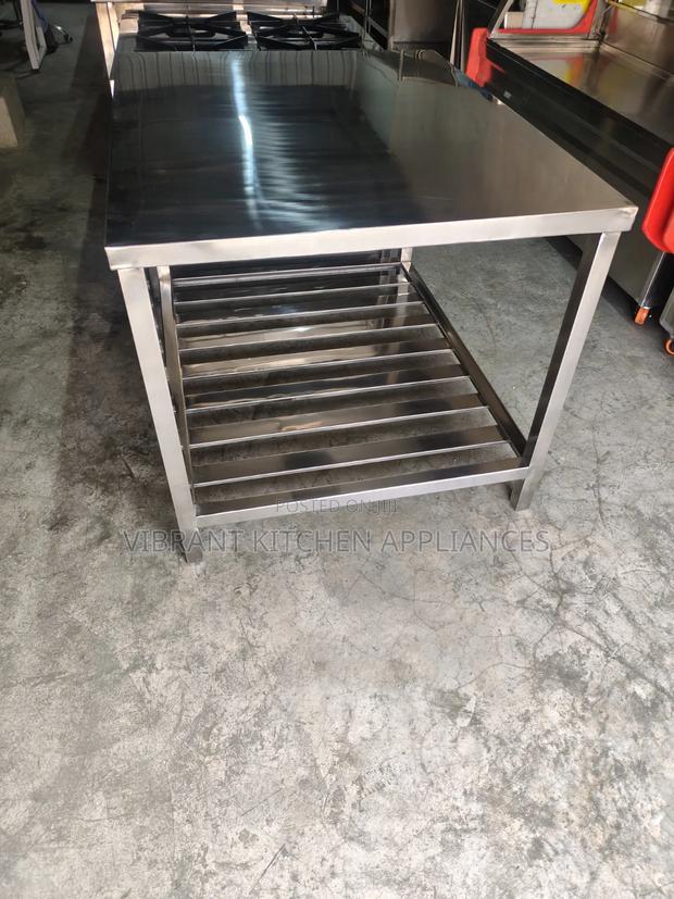 Commercial Island Work Table - main view