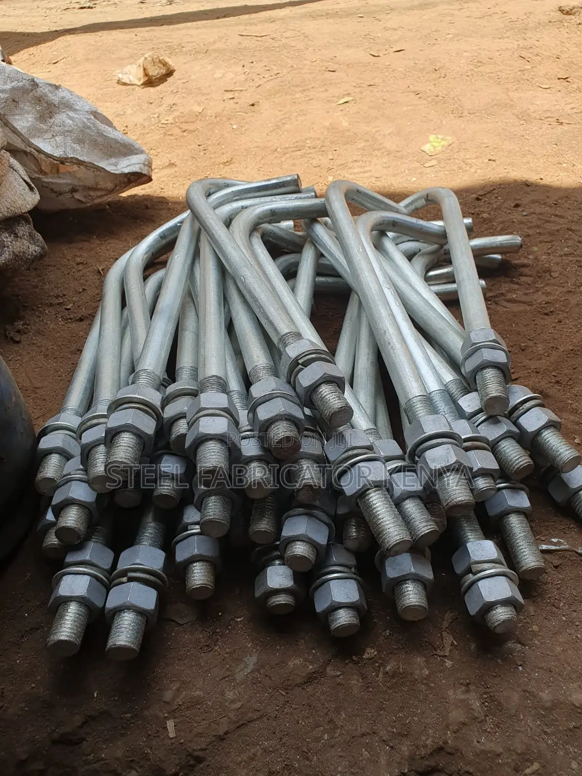 M20 × 1200 Mm J-Bolt – Foundation Anchor Bolt