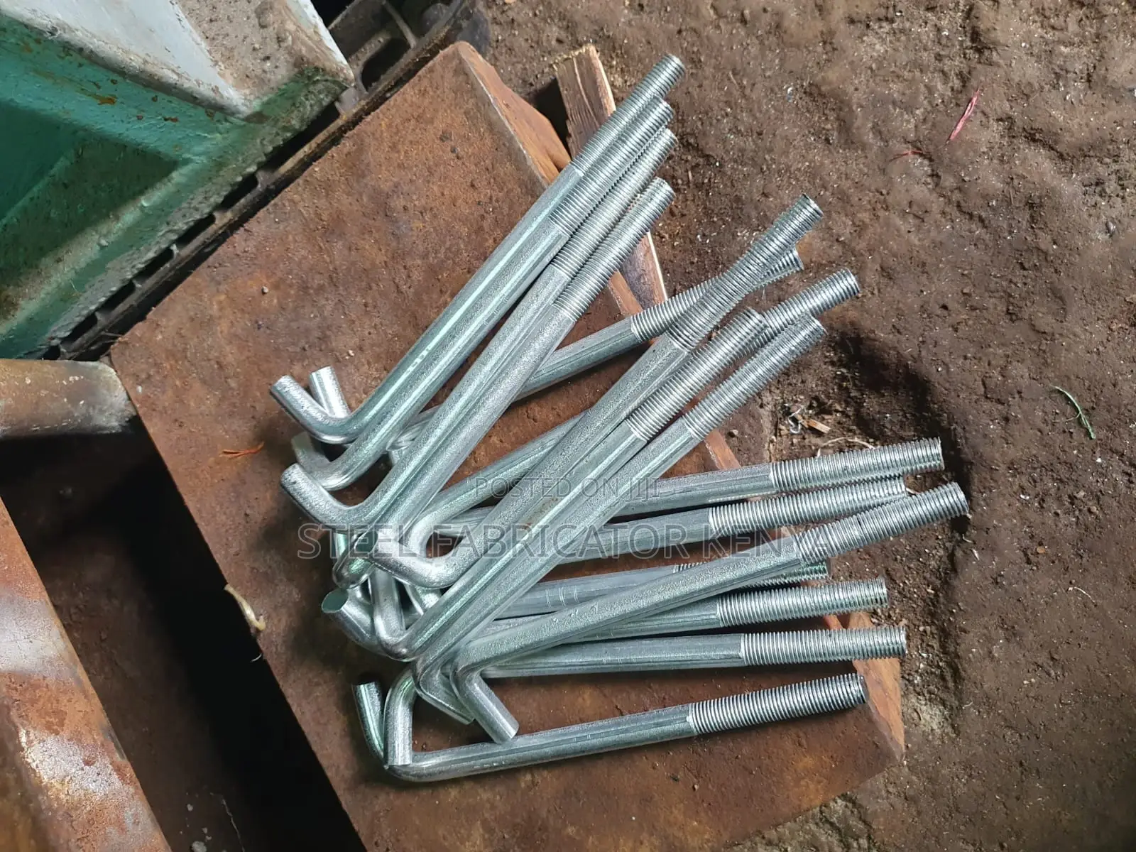 M20 × 1200 Mm J-Bolt – Foundation Anchor Bolt