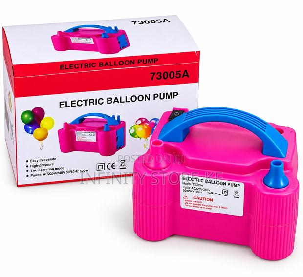 Portable Electric Balloon Inflator Pump With Dual Nozzle 4Party Decorl