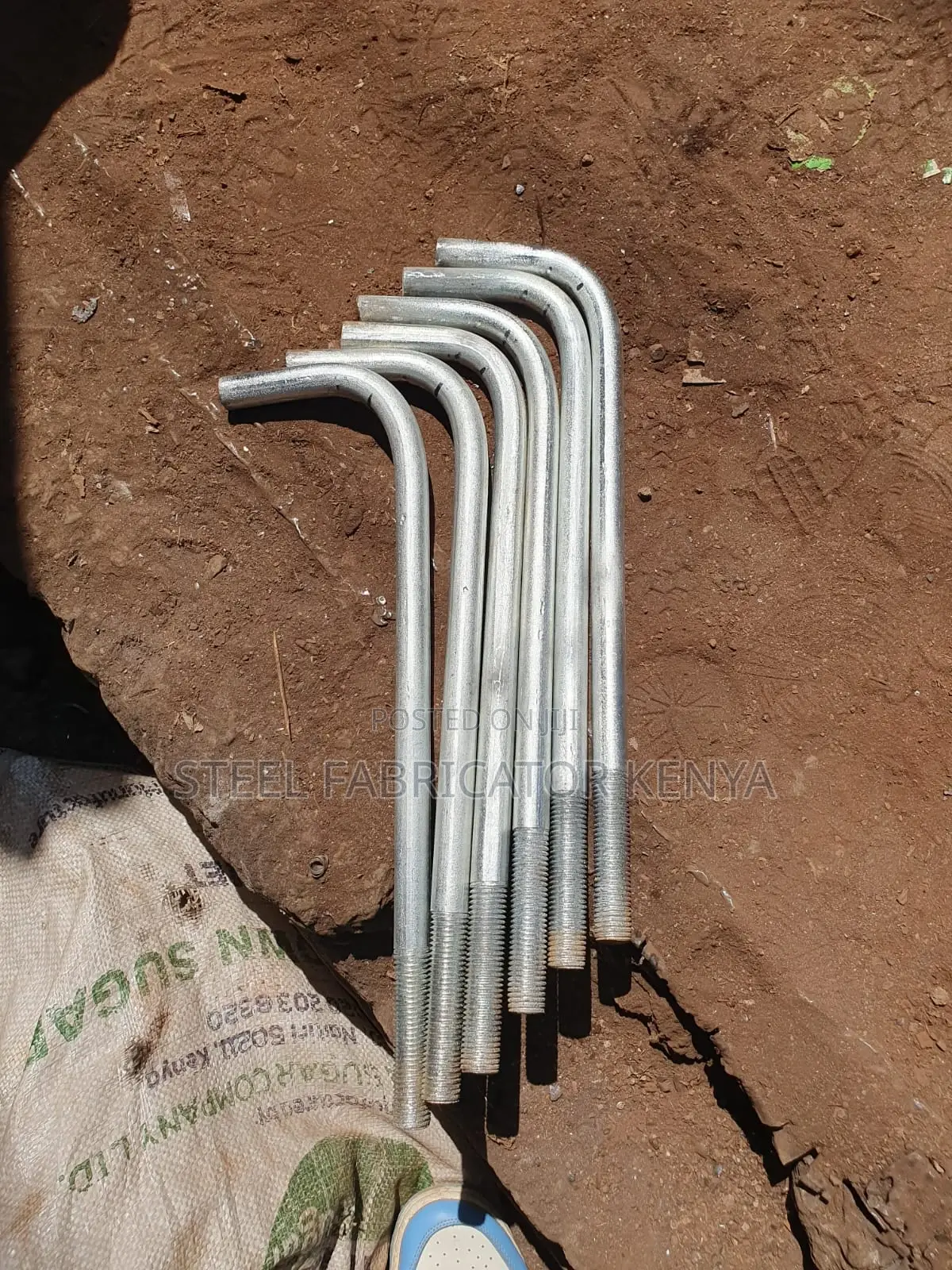 M20 × 1200 Mm J-Bolt – Foundation Anchor Bolt