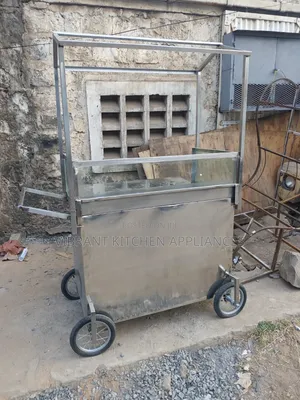 Commercial 3-Basin Gas Food Warmer Food Cart