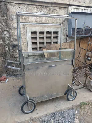 Commercial 3-Basin Gas Food Warmer Food Cart