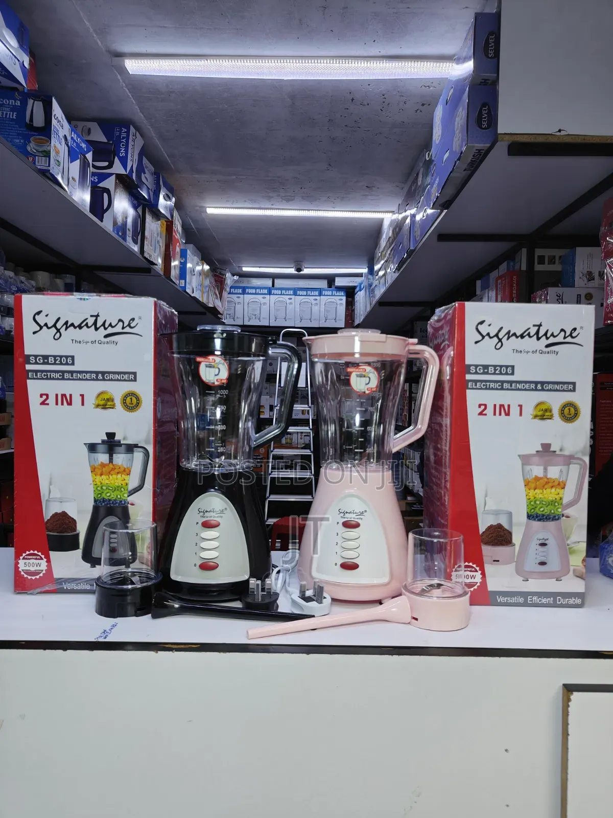 Signature 2-in-1 Electric Blender With Grinder (SG-B206)