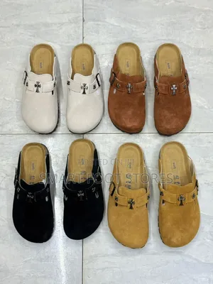 Suede-Style Birkenstock-Style Clogs