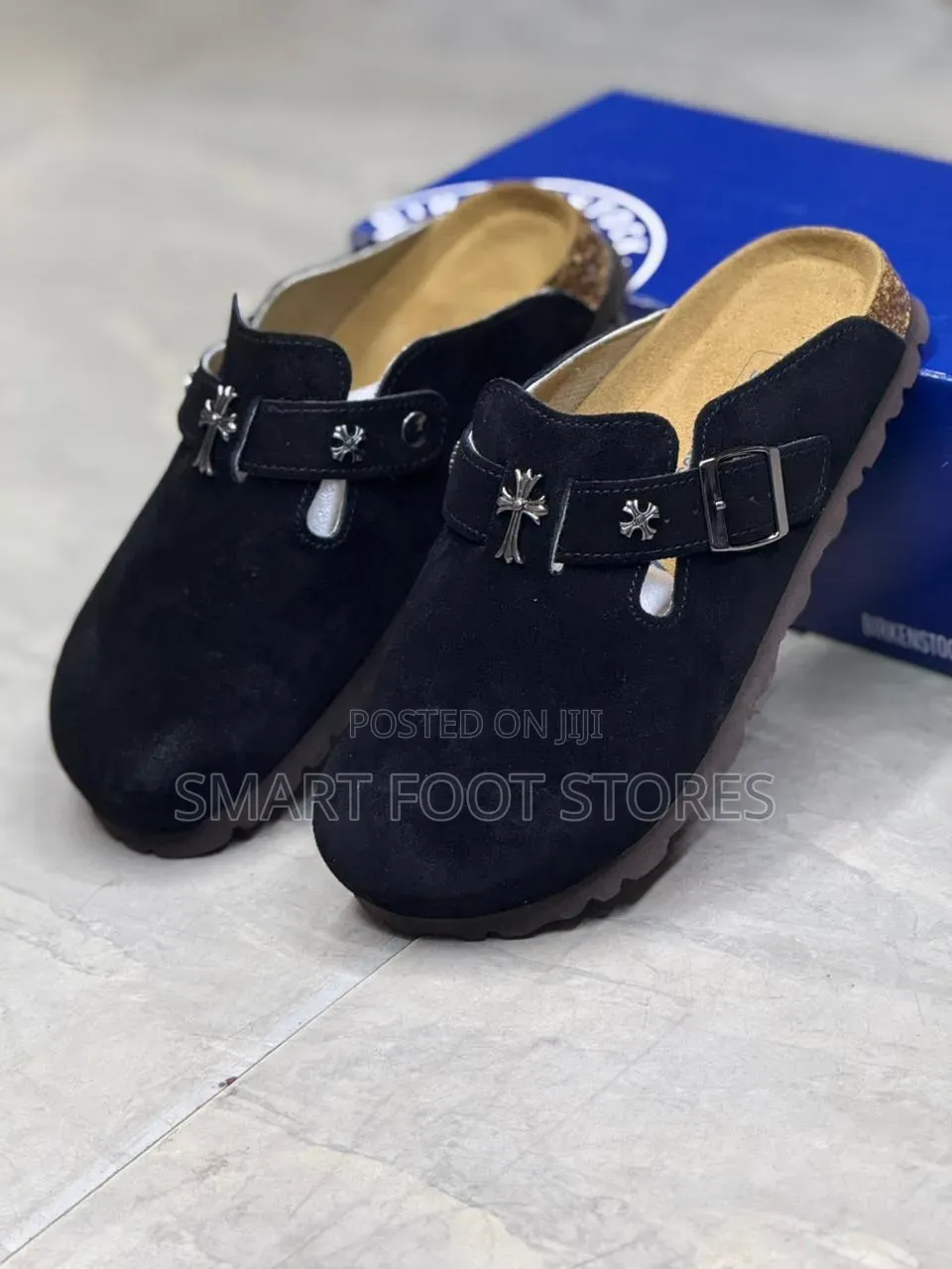 Suede-Style Birkenstock-Style Clogs