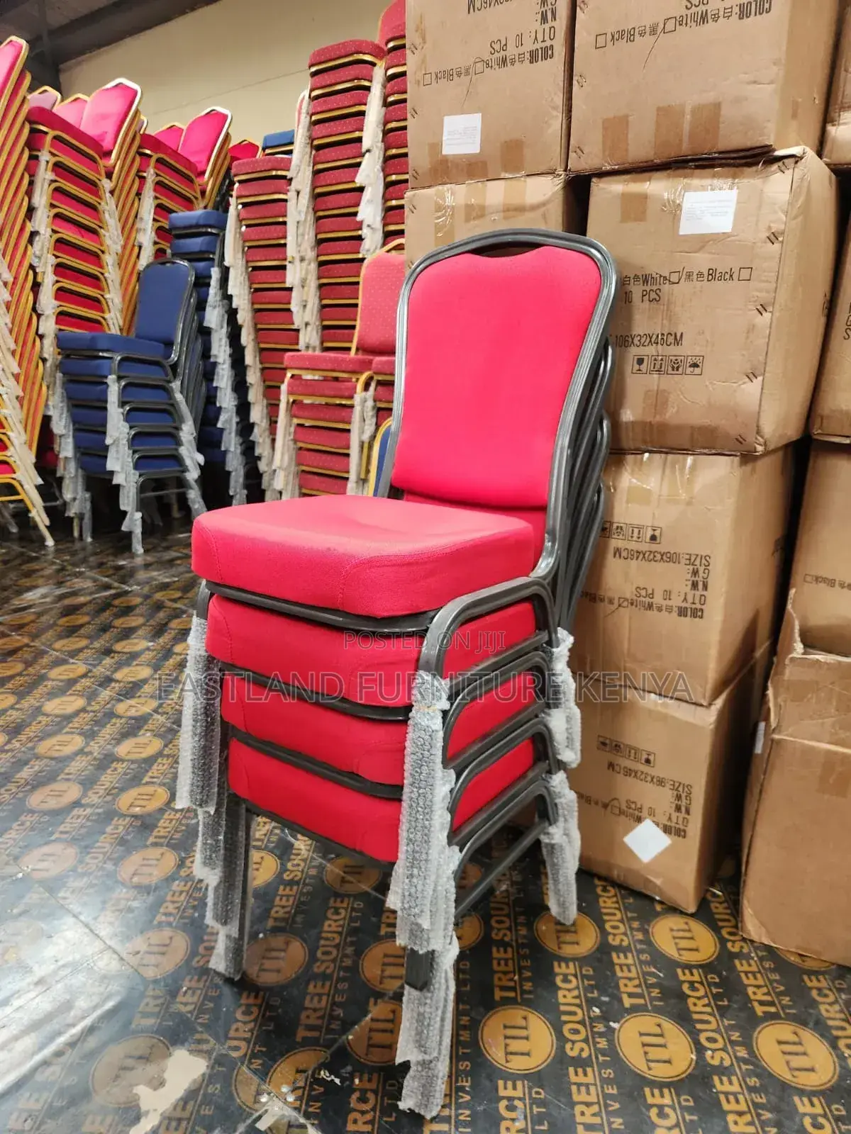 Red Fabric Seat