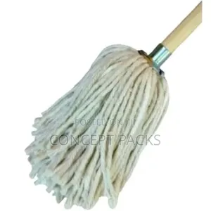 Extra Large Mop With Strong Wooden Handle.