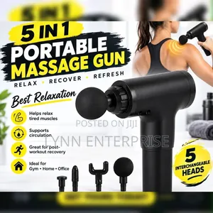 5 in 1 Portable Smart Massage Gun Available in Different Colours