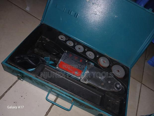 Metallic Storage Case Containing Plastic Pipe Melt Welding Machine - main view