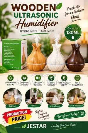 Wooden Ultrasonic Humidifier